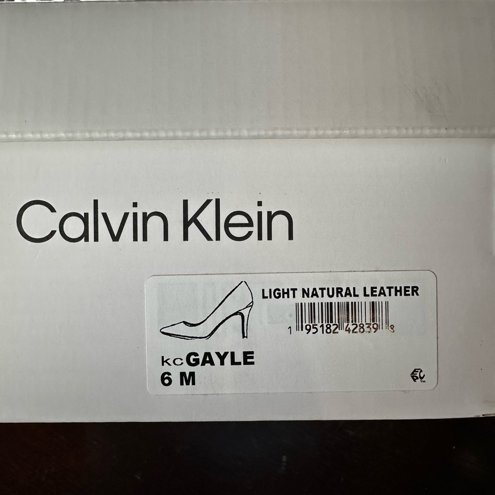Calvin Klein Light Natural Leather Heels